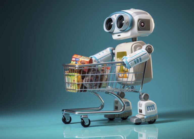 3d delivery robot working scaled 2